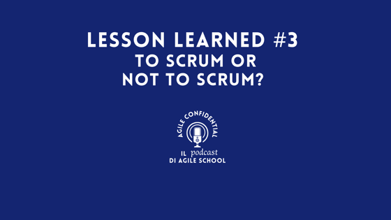 Lesson Learned #3&nbsp; to scrum or not to scrum?
